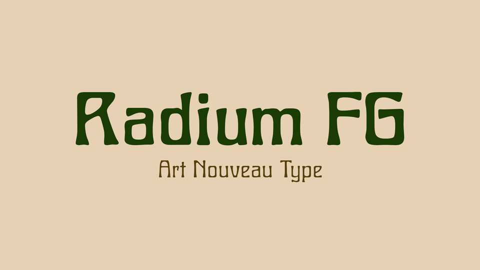 Radium FG Font › Fontesk