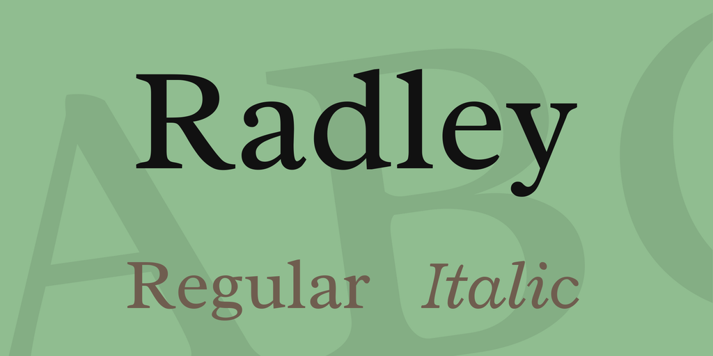 Radley Font Family