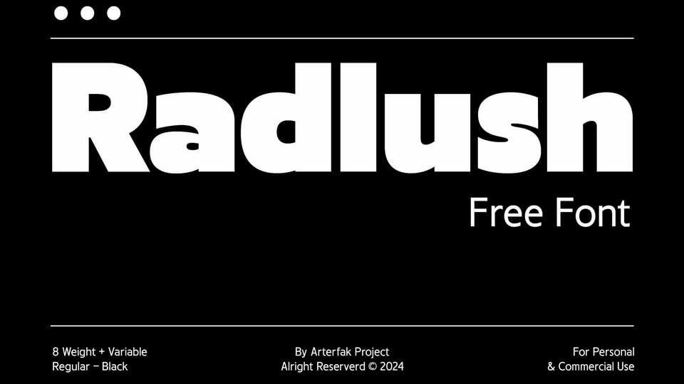Radlush Font › Fontesk