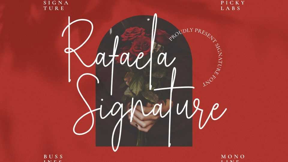 Rafaela Signature Font › Fontesk
