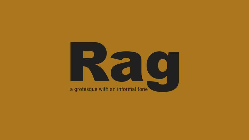 Rag Font Family › Fontesk