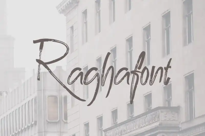 Ragha Brush Font