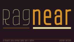 Ragnear Display Font Family › Fontesk