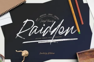 Raidden Script Font Family
