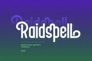 Raidspell Sans Serif Font
