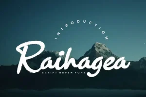 Raihagea Brush Font