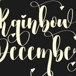 Rainbow December Font › Fontesk