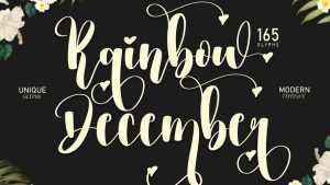 Rainbow December Font › Fontesk