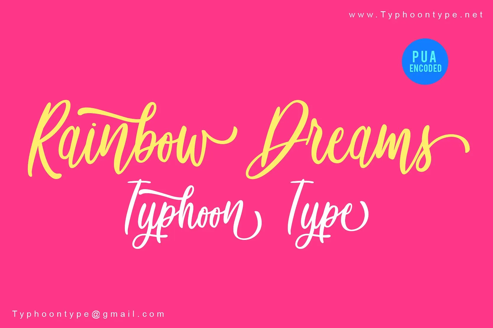 Rainbow Dreams Script Font