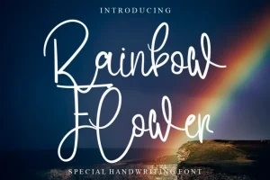 Rainbow Flower Font
