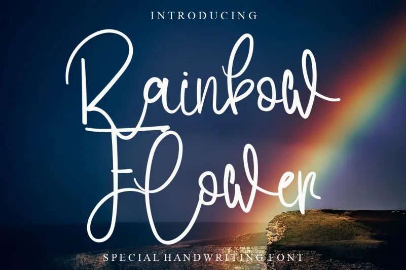 Rainbow Flower Font