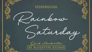 Rainbow Saturday Font › Fontesk