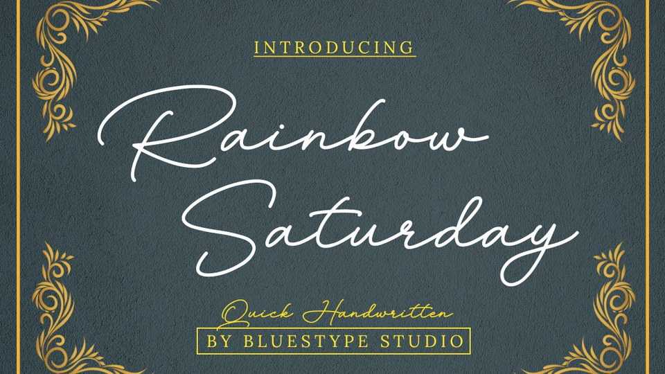 Rainbow Saturday Font › Fontesk