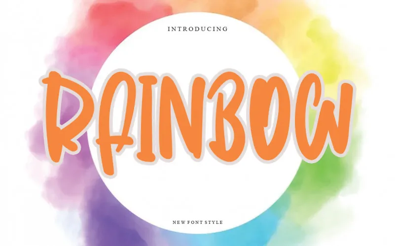 Rainbow Script Font