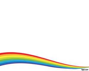 Rainbow Wave PowerPoint Template