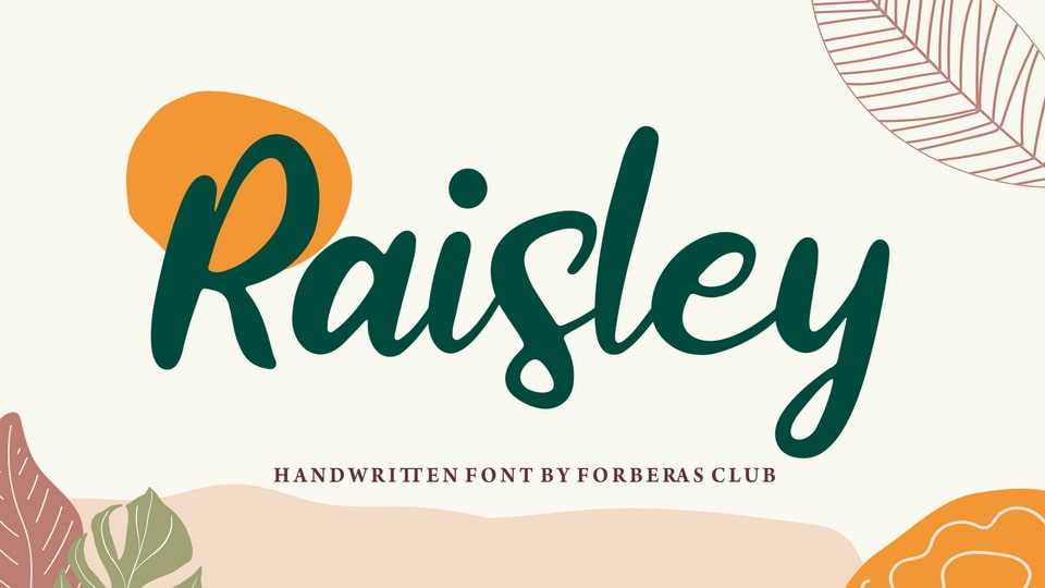 Raisley Font › Fontesk
