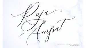 Raja Ampat Script Font › Fontesk