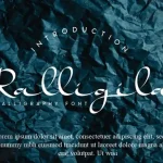 Ralligila Handwritten Font