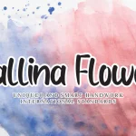 Rallina Flower Brush Font - Fonte Grátis Rallina Flower Brush Font