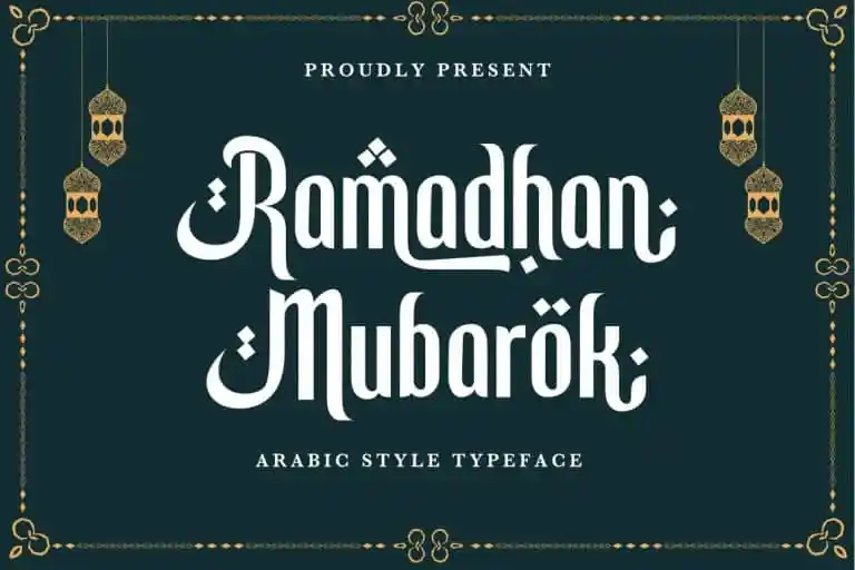 Ramadhan Mubarok Display Font