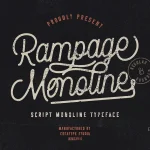 Rampage Monoline Script Font
