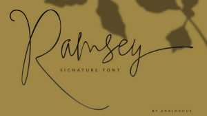 Ramsey Font › Fontesk