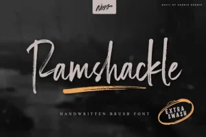 Ramshackle Brush Font
