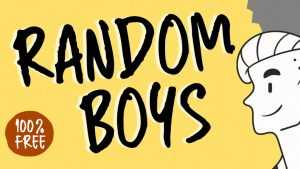 Random Boys Font › Fontesk