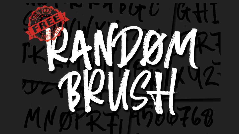 Random Brush Font › Fontesk