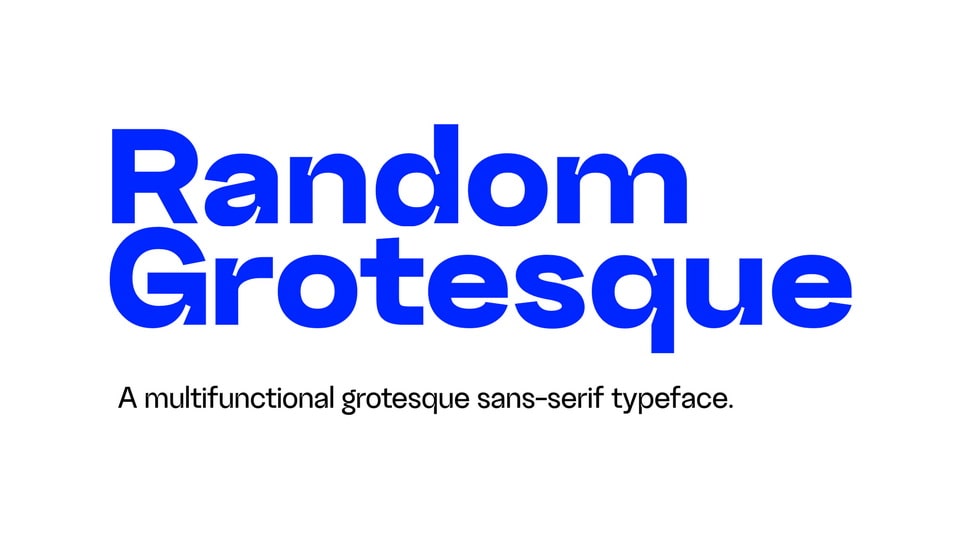 Random Grotesque Font Family › Fontesk
