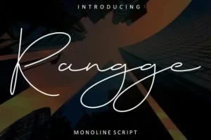Rangge Handwritten Font