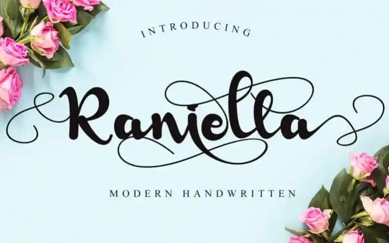 Raniella Calligraphy Font