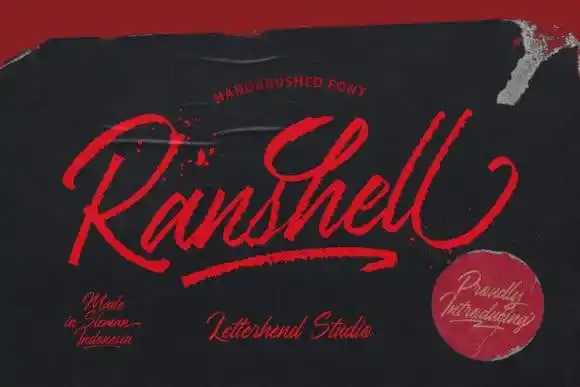 Ranshell Handbrush Font