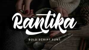 Rantika Script Font › Fontesk
