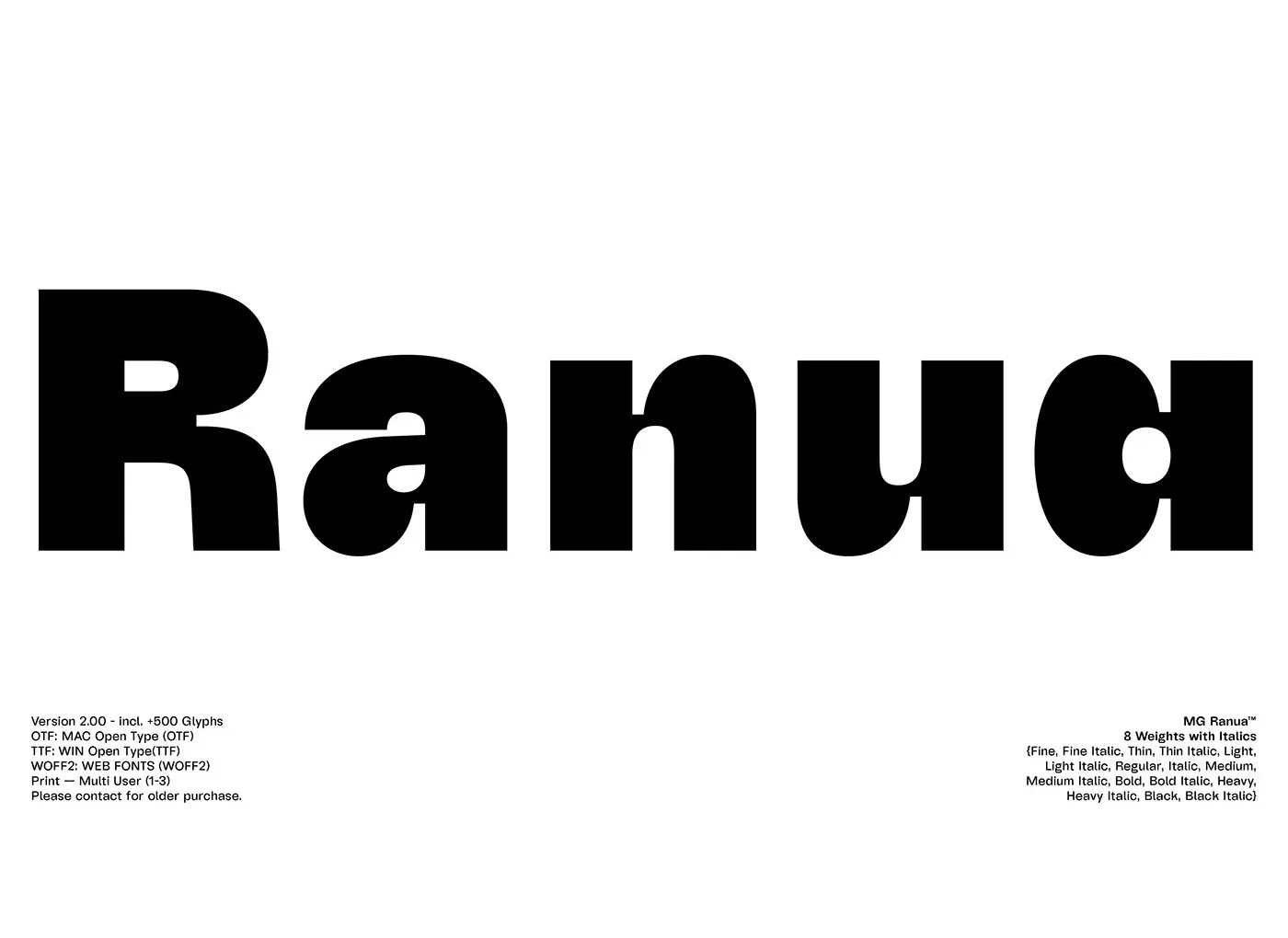 Ranua Font Family
