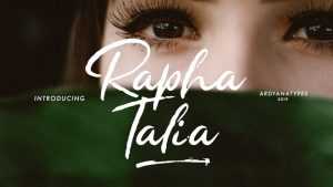 Rapha Talia Script Font › Fontesk
