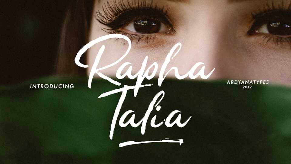 Rapha Talia Script Font › Fontesk