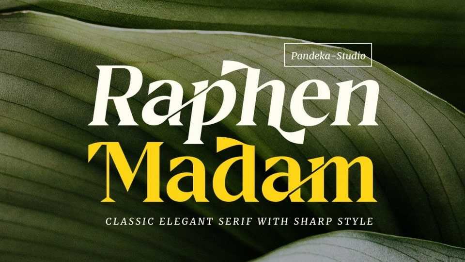 Raphen Madam Font › Fontesk