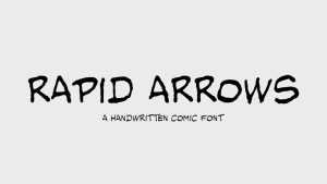 Rapid Arrows Font › Fontesk
