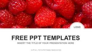 Raspberries Nature PPT Templates