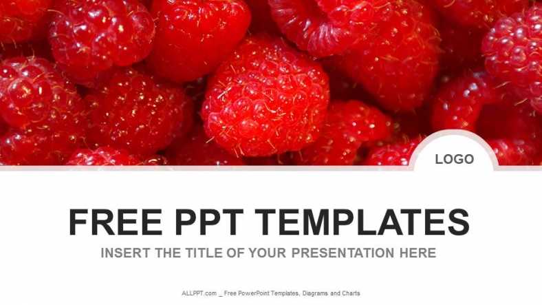 Raspberries Nature PPT Templates