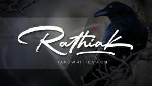 Rathiak Script Font › Fontesk