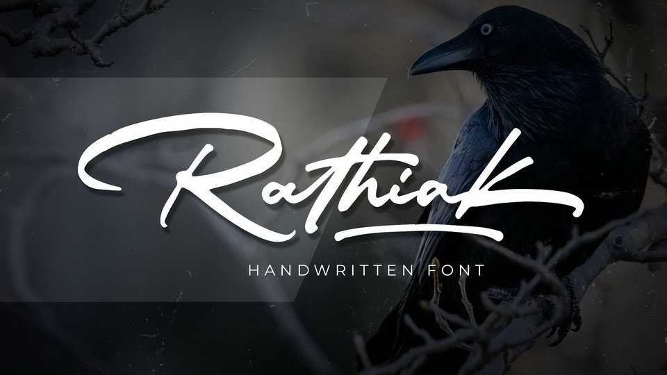 Rathiak Script Font › Fontesk