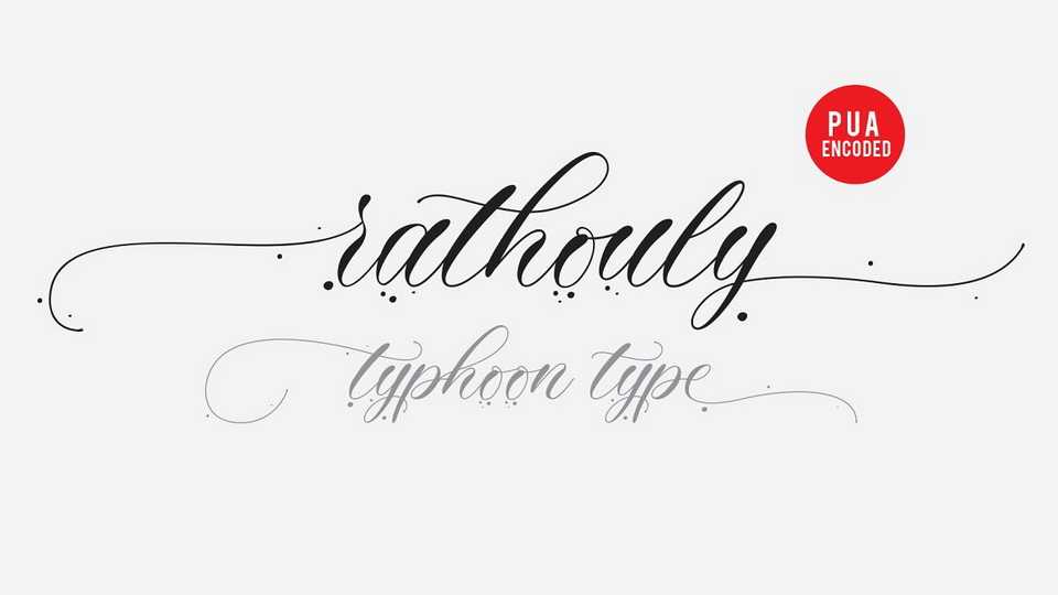 Rathouly Script Font › Fontesk