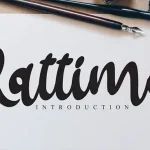 Rattima Bold Script Font