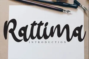 Rattima Bold Script Font