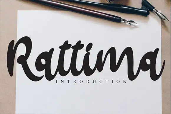 Rattima Bold Script Font
