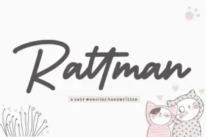 Rattman Monoline Handwritten Font