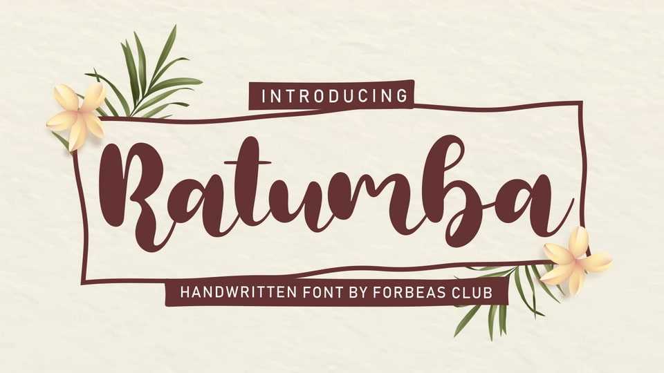 Ratumba Font › Fontesk