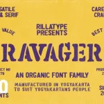 Ravager Display Font - Fonte Grátis Ravager Display Font